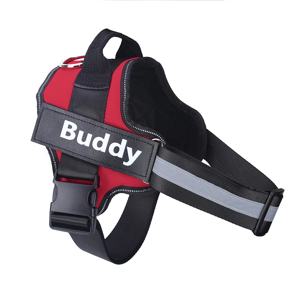Personalized No-Pull Dog Harness — Reflective & Breathable Pet Vest